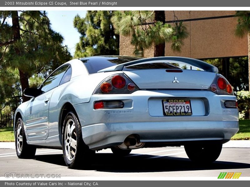 Steel Blue Pearl / Midnight 2003 Mitsubishi Eclipse GS Coupe