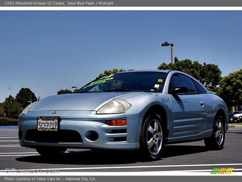 Steel Blue Pearl / Midnight 2003 Mitsubishi Eclipse GS Coupe
