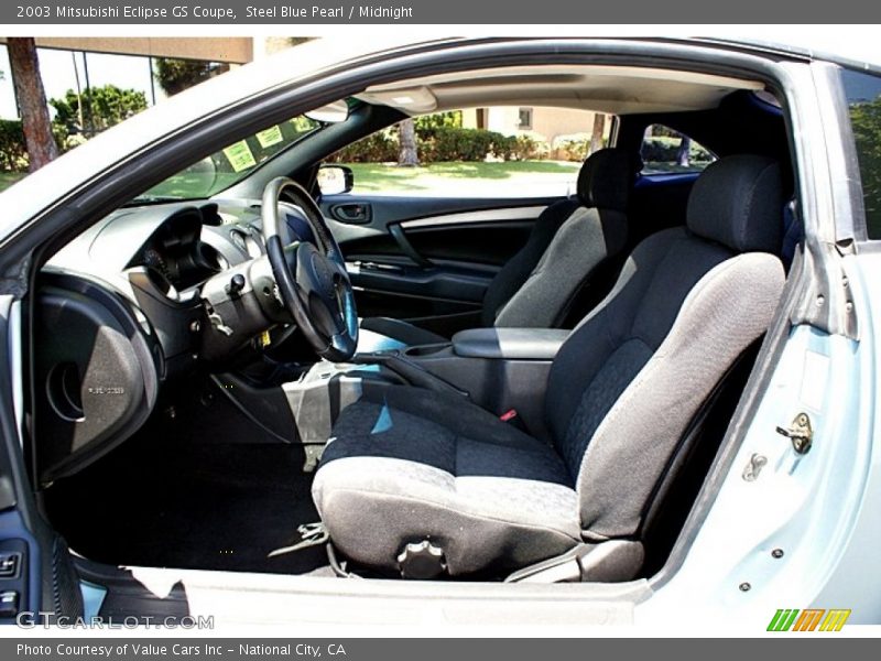 Steel Blue Pearl / Midnight 2003 Mitsubishi Eclipse GS Coupe