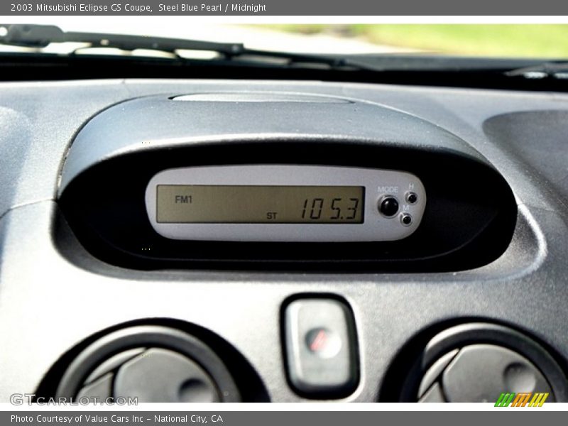 Steel Blue Pearl / Midnight 2003 Mitsubishi Eclipse GS Coupe