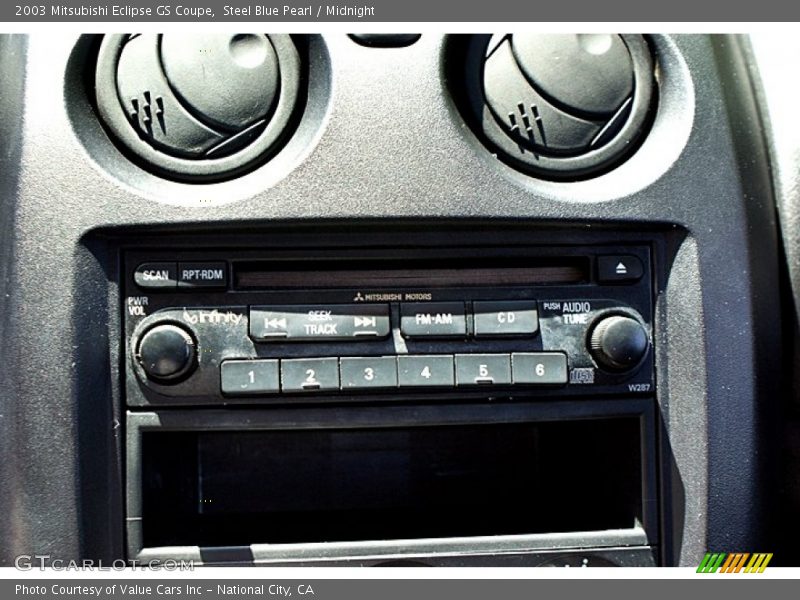 Steel Blue Pearl / Midnight 2003 Mitsubishi Eclipse GS Coupe
