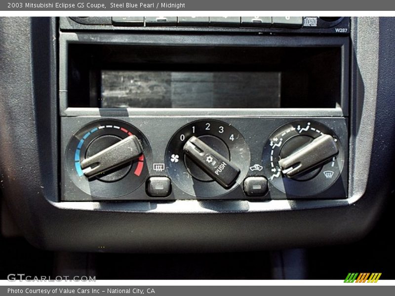 Controls of 2003 Eclipse GS Coupe