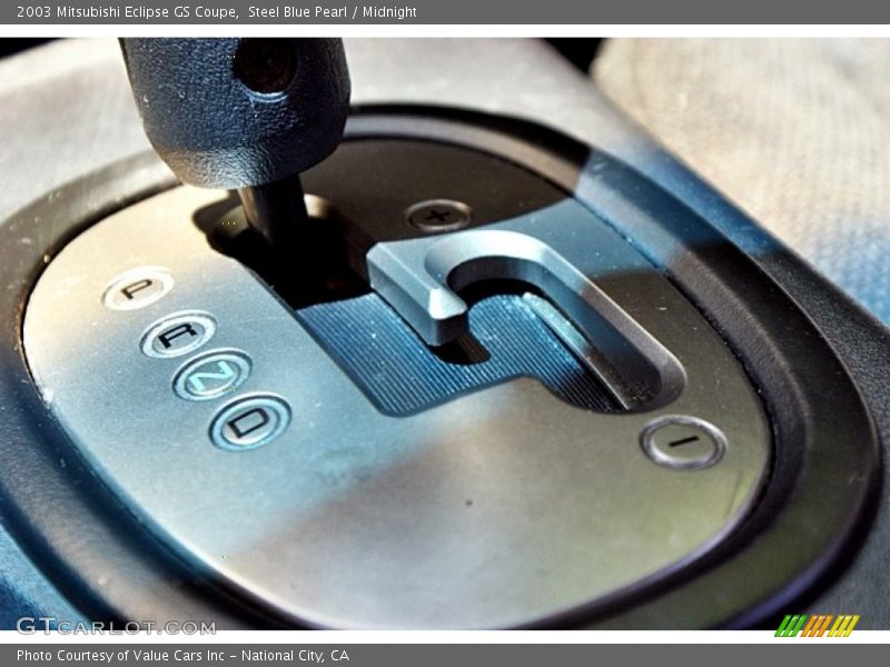 Steel Blue Pearl / Midnight 2003 Mitsubishi Eclipse GS Coupe