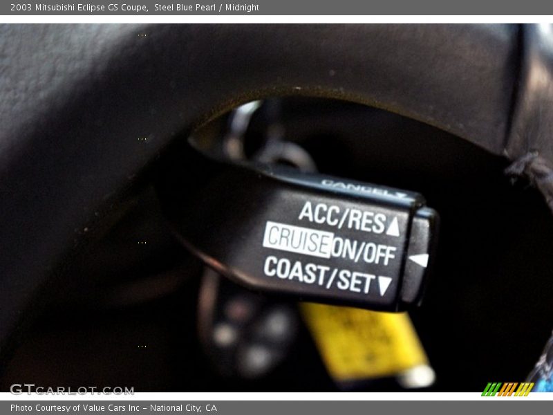 Steel Blue Pearl / Midnight 2003 Mitsubishi Eclipse GS Coupe