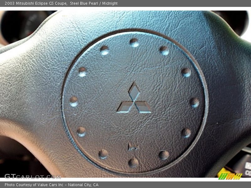 Steel Blue Pearl / Midnight 2003 Mitsubishi Eclipse GS Coupe