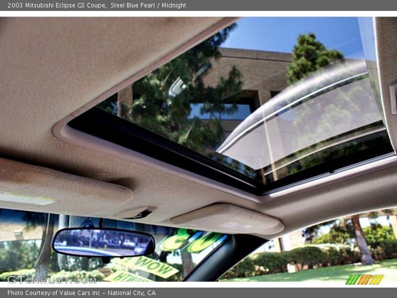 Steel Blue Pearl / Midnight 2003 Mitsubishi Eclipse GS Coupe