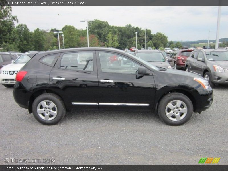 Wicked Black / Black 2011 Nissan Rogue S AWD