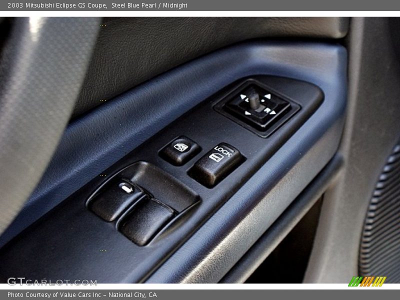 Steel Blue Pearl / Midnight 2003 Mitsubishi Eclipse GS Coupe