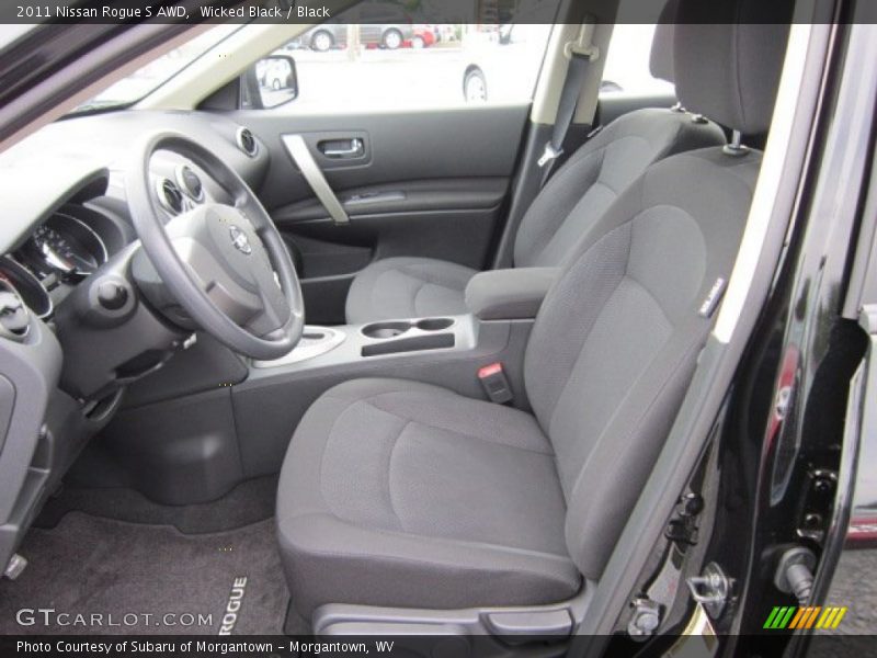 Wicked Black / Black 2011 Nissan Rogue S AWD