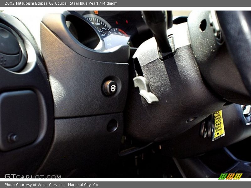 Steel Blue Pearl / Midnight 2003 Mitsubishi Eclipse GS Coupe