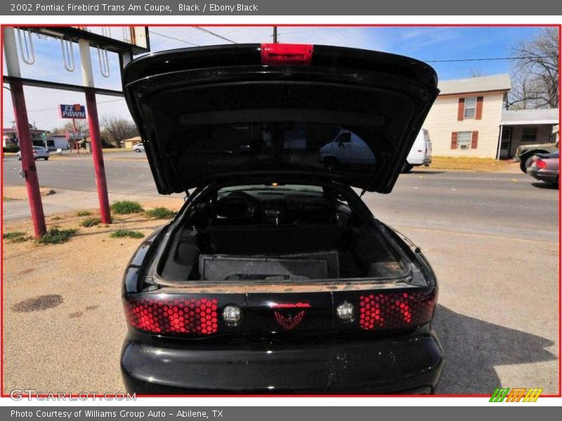 Black / Ebony Black 2002 Pontiac Firebird Trans Am Coupe