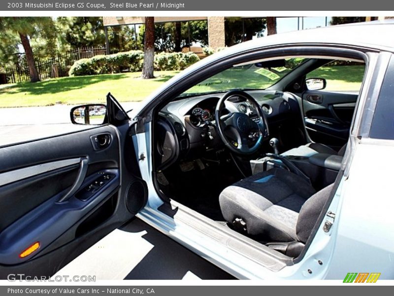 Steel Blue Pearl / Midnight 2003 Mitsubishi Eclipse GS Coupe