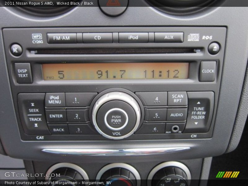 Wicked Black / Black 2011 Nissan Rogue S AWD