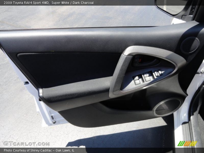 Super White / Dark Charcoal 2009 Toyota RAV4 Sport 4WD