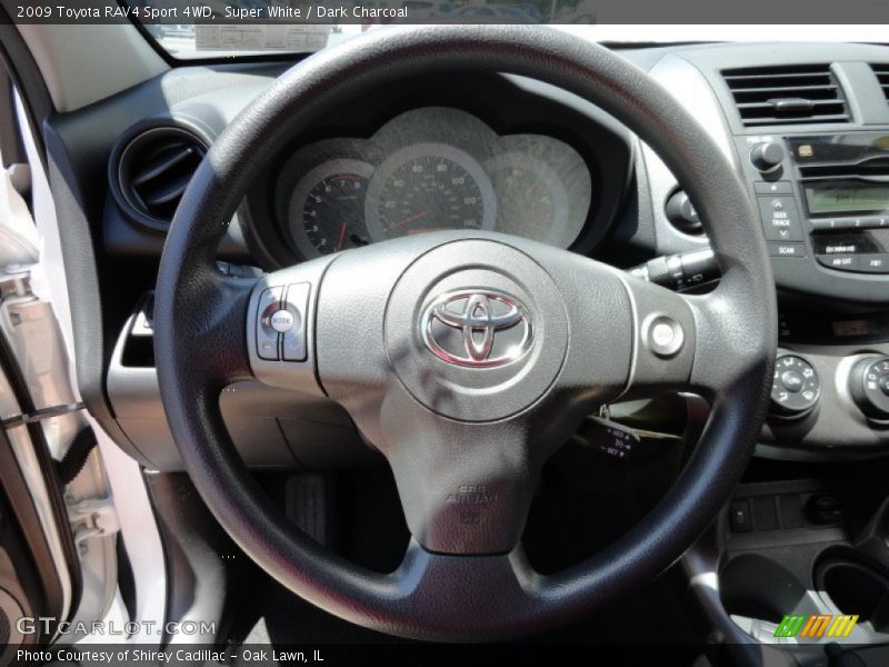 Super White / Dark Charcoal 2009 Toyota RAV4 Sport 4WD