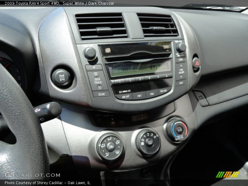 Super White / Dark Charcoal 2009 Toyota RAV4 Sport 4WD