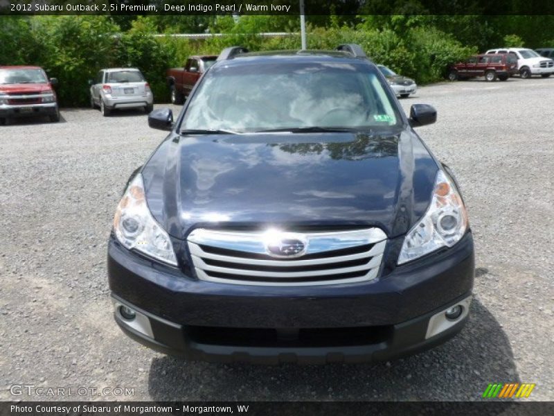 Deep Indigo Pearl / Warm Ivory 2012 Subaru Outback 2.5i Premium