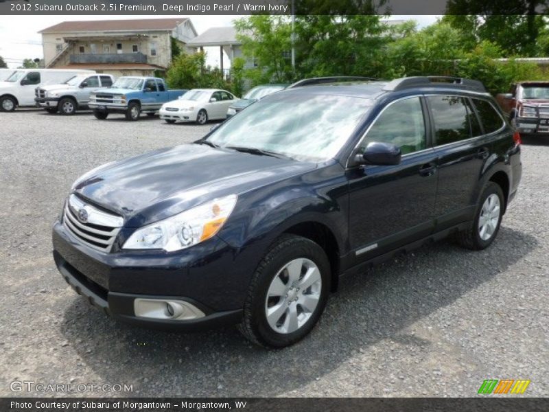 Deep Indigo Pearl / Warm Ivory 2012 Subaru Outback 2.5i Premium