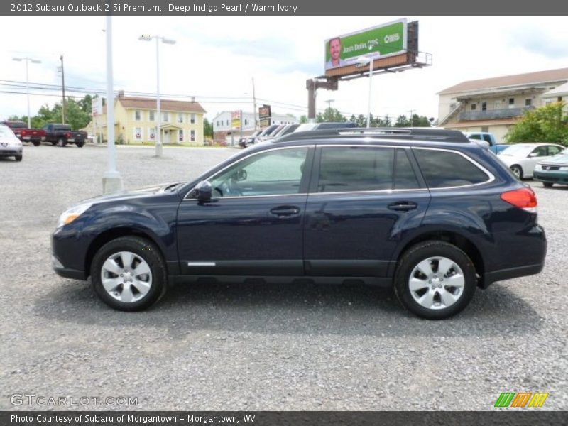 Deep Indigo Pearl / Warm Ivory 2012 Subaru Outback 2.5i Premium