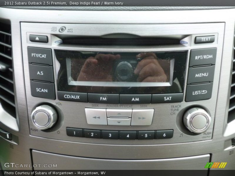 Deep Indigo Pearl / Warm Ivory 2012 Subaru Outback 2.5i Premium