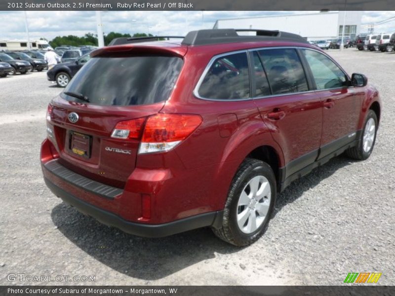 Ruby Red Pearl / Off Black 2012 Subaru Outback 2.5i Premium