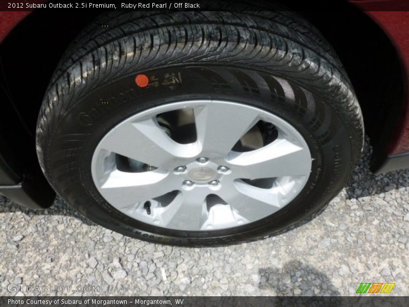Ruby Red Pearl / Off Black 2012 Subaru Outback 2.5i Premium
