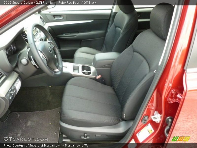  2012 Outback 2.5i Premium Off Black Interior
