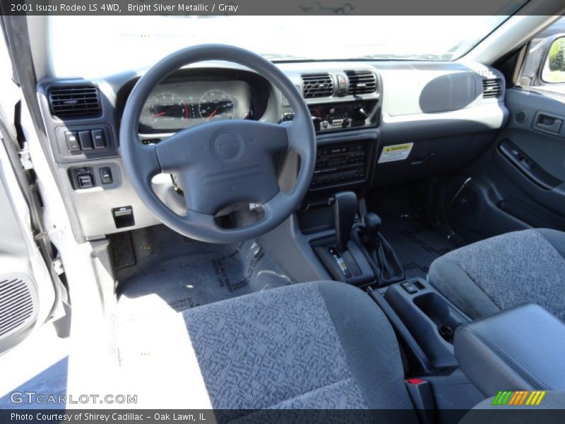 Bright Silver Metallic / Gray 2001 Isuzu Rodeo LS 4WD