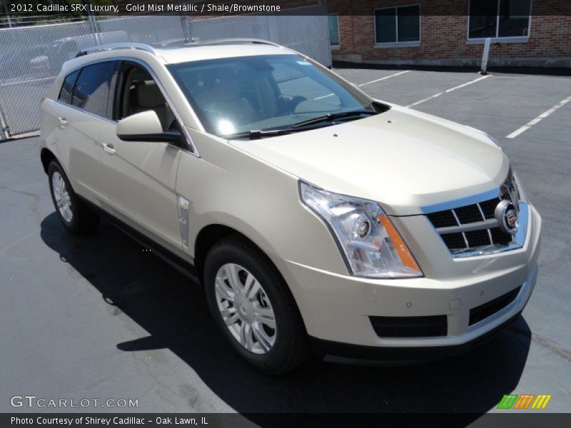 Gold Mist Metallic / Shale/Brownstone 2012 Cadillac SRX Luxury