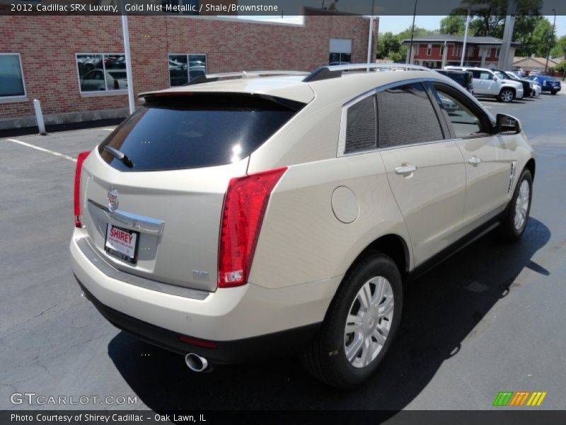 Gold Mist Metallic / Shale/Brownstone 2012 Cadillac SRX Luxury