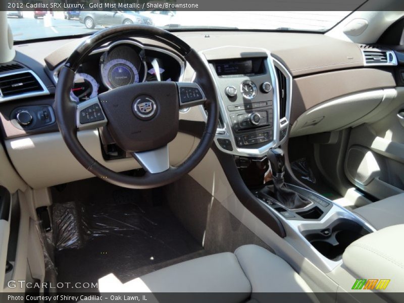 Gold Mist Metallic / Shale/Brownstone 2012 Cadillac SRX Luxury