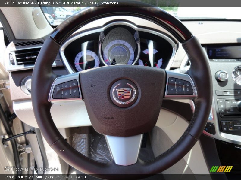 Gold Mist Metallic / Shale/Brownstone 2012 Cadillac SRX Luxury