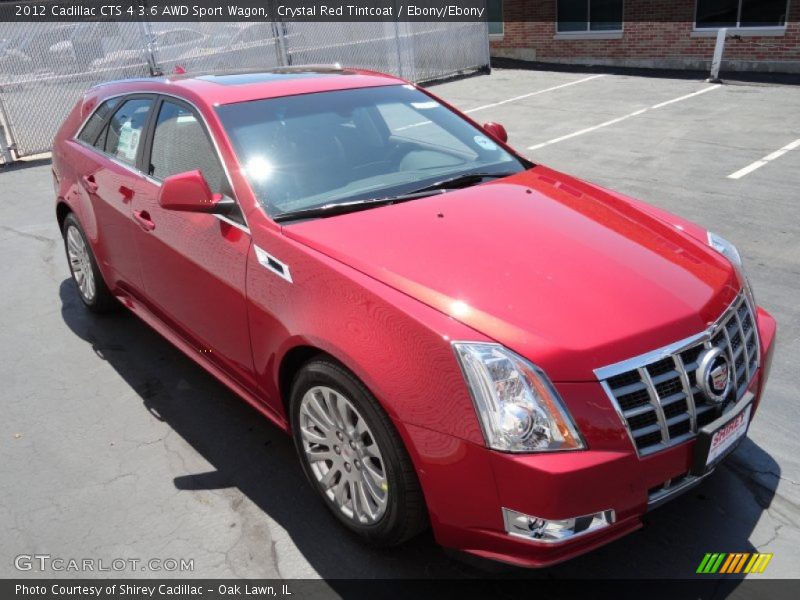 Crystal Red Tintcoat / Ebony/Ebony 2012 Cadillac CTS 4 3.6 AWD Sport Wagon