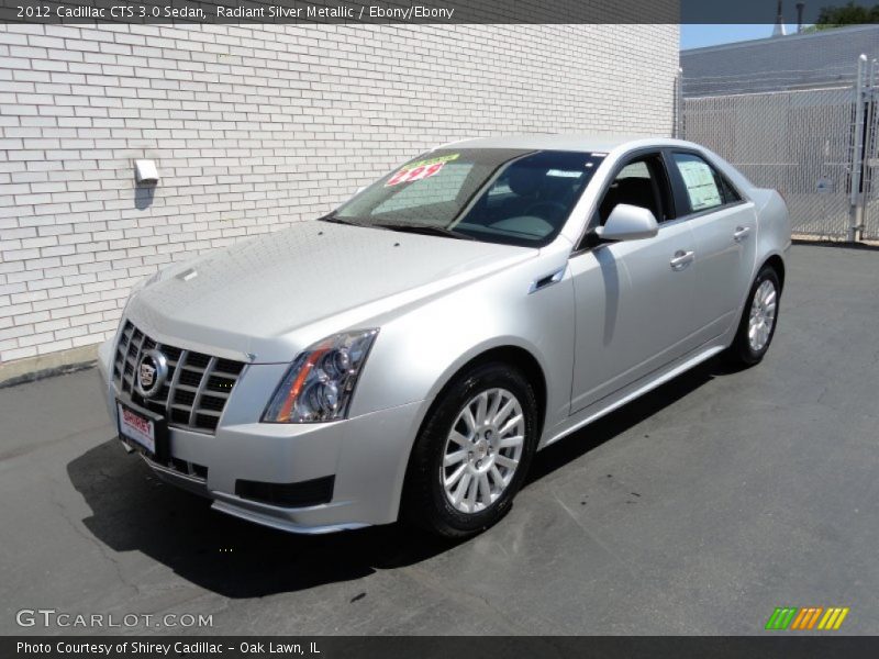 Radiant Silver Metallic / Ebony/Ebony 2012 Cadillac CTS 3.0 Sedan