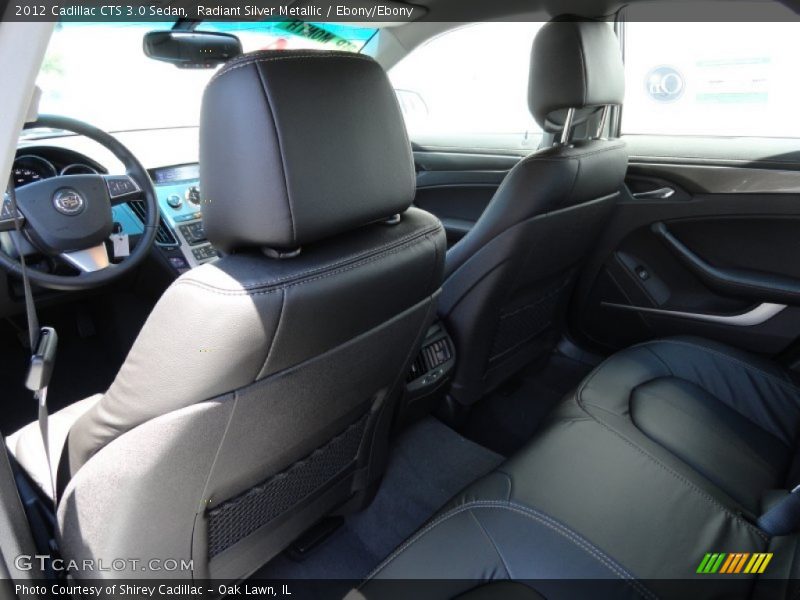 Radiant Silver Metallic / Ebony/Ebony 2012 Cadillac CTS 3.0 Sedan
