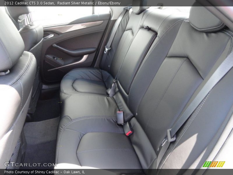 Radiant Silver Metallic / Ebony/Ebony 2012 Cadillac CTS 3.0 Sedan