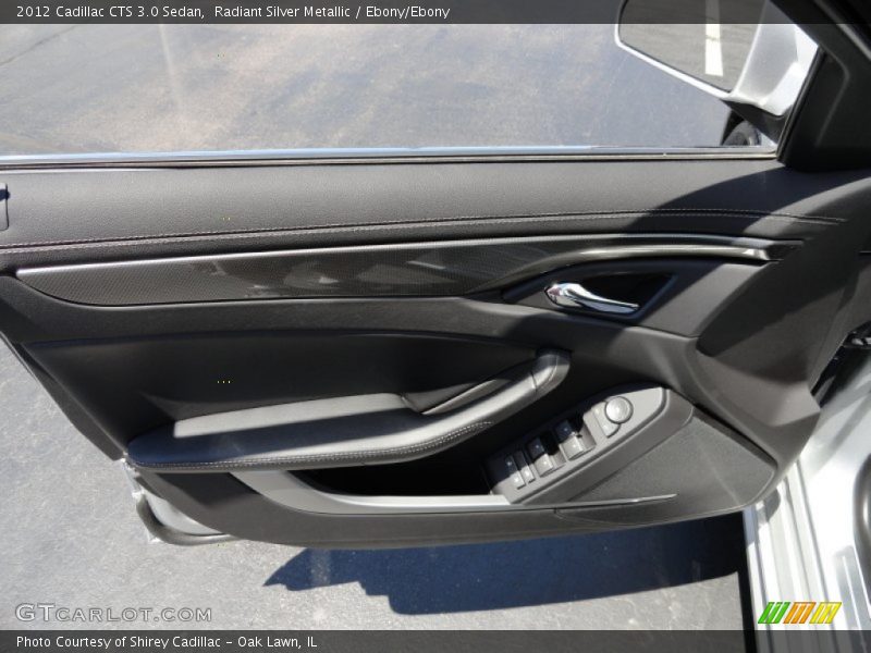 Radiant Silver Metallic / Ebony/Ebony 2012 Cadillac CTS 3.0 Sedan