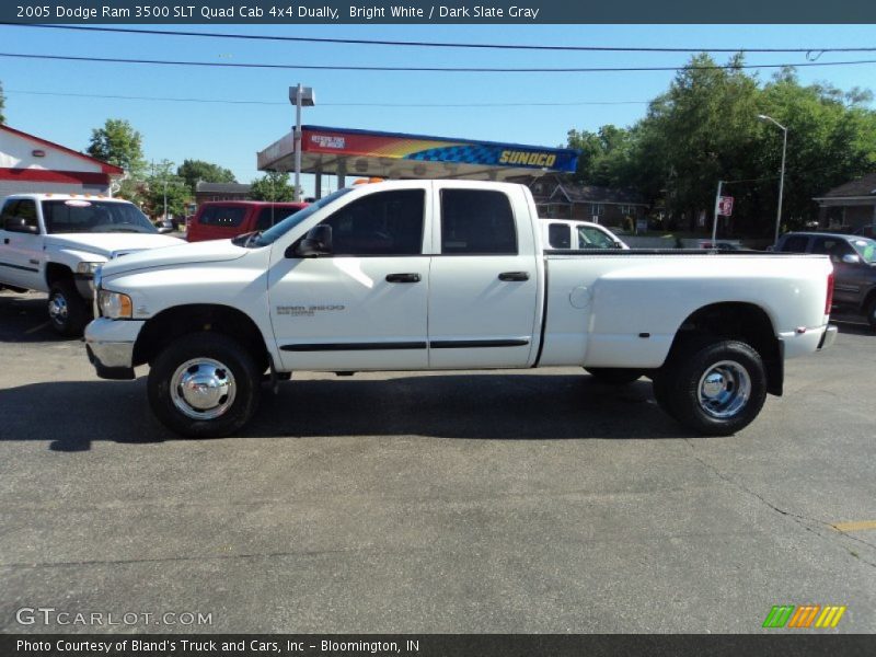 Bright White / Dark Slate Gray 2005 Dodge Ram 3500 SLT Quad Cab 4x4 Dually