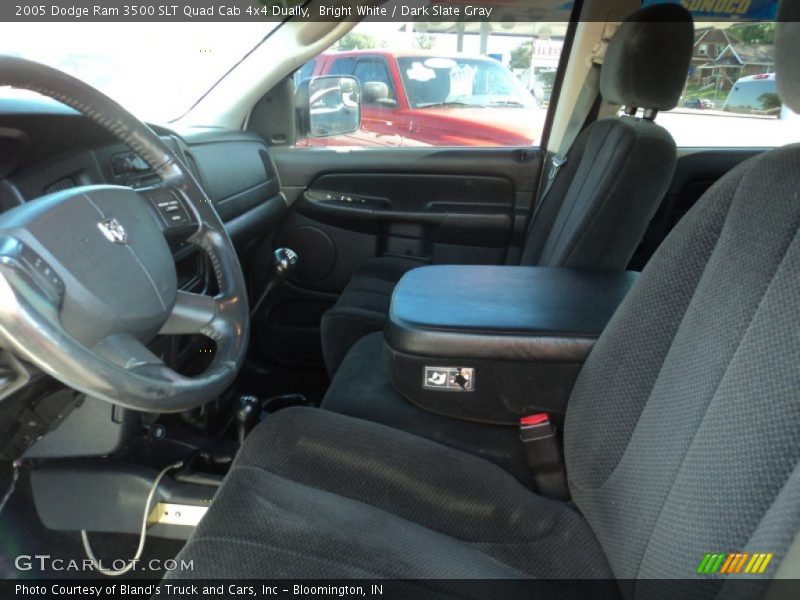Bright White / Dark Slate Gray 2005 Dodge Ram 3500 SLT Quad Cab 4x4 Dually