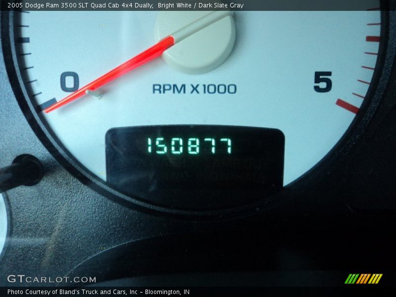 Bright White / Dark Slate Gray 2005 Dodge Ram 3500 SLT Quad Cab 4x4 Dually
