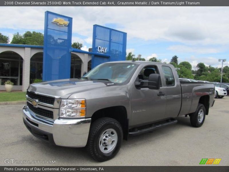 Graystone Metallic / Dark Titanium/Light Titanium 2008 Chevrolet Silverado 2500HD Work Truck Extended Cab 4x4
