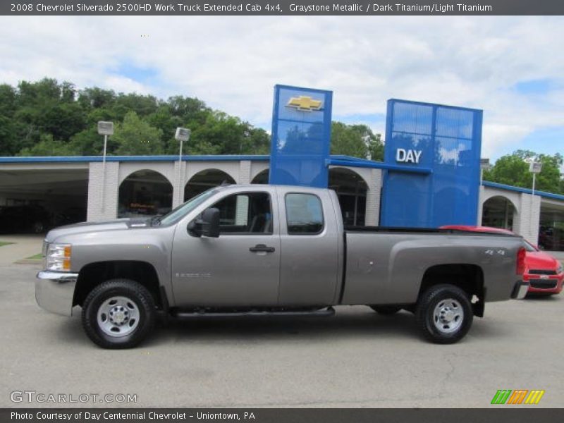 Graystone Metallic / Dark Titanium/Light Titanium 2008 Chevrolet Silverado 2500HD Work Truck Extended Cab 4x4