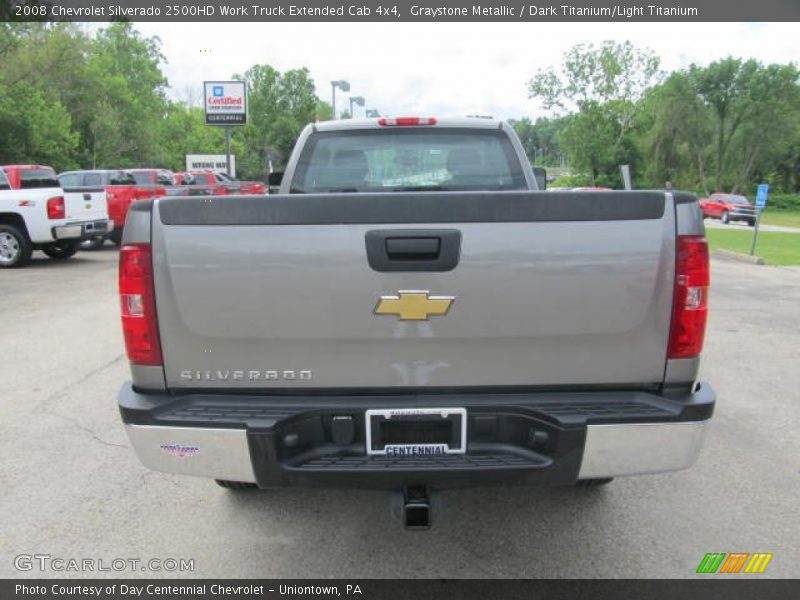 Graystone Metallic / Dark Titanium/Light Titanium 2008 Chevrolet Silverado 2500HD Work Truck Extended Cab 4x4