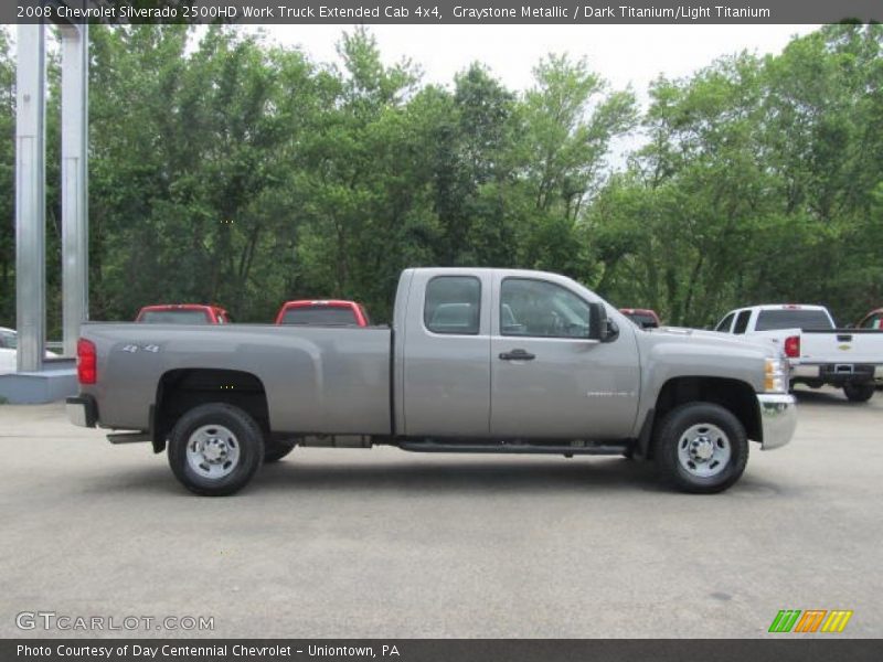 Graystone Metallic / Dark Titanium/Light Titanium 2008 Chevrolet Silverado 2500HD Work Truck Extended Cab 4x4
