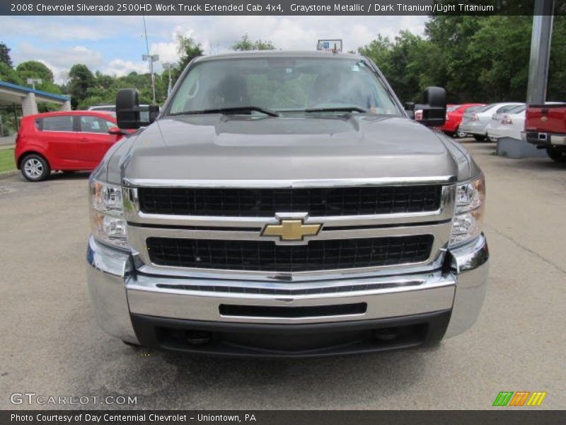 Graystone Metallic / Dark Titanium/Light Titanium 2008 Chevrolet Silverado 2500HD Work Truck Extended Cab 4x4