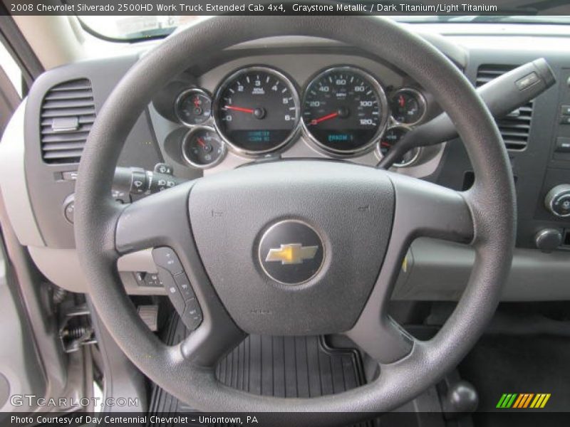 Graystone Metallic / Dark Titanium/Light Titanium 2008 Chevrolet Silverado 2500HD Work Truck Extended Cab 4x4