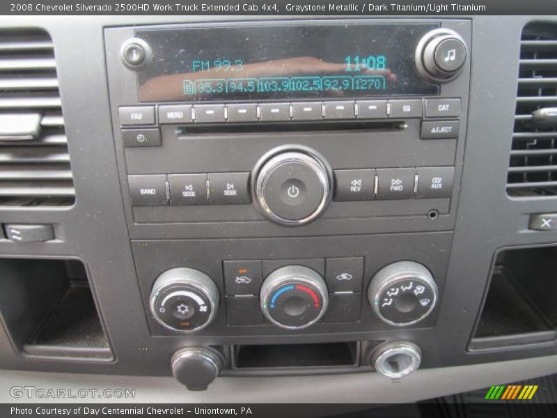 Graystone Metallic / Dark Titanium/Light Titanium 2008 Chevrolet Silverado 2500HD Work Truck Extended Cab 4x4