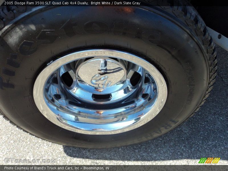 Bright White / Dark Slate Gray 2005 Dodge Ram 3500 SLT Quad Cab 4x4 Dually