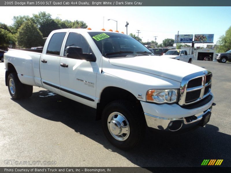 Bright White / Dark Slate Gray 2005 Dodge Ram 3500 SLT Quad Cab 4x4 Dually