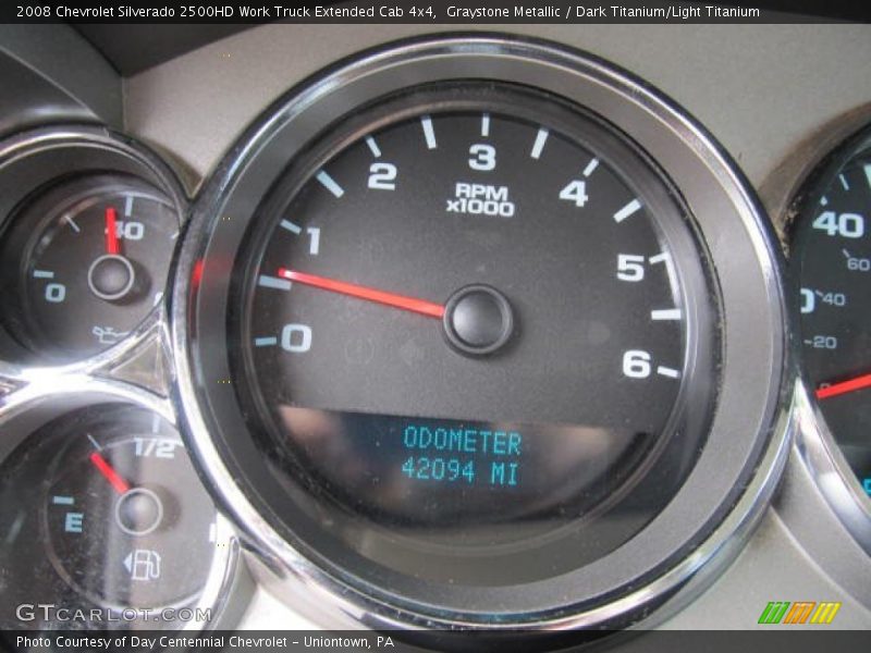 Graystone Metallic / Dark Titanium/Light Titanium 2008 Chevrolet Silverado 2500HD Work Truck Extended Cab 4x4